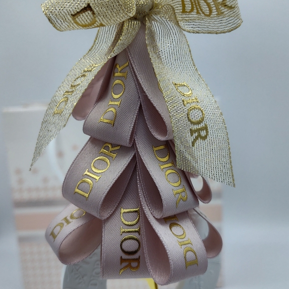 Dior Blush Pink Ribbon Holiday Fragrance Stone Ornament Gift Box Limited Edition - Picture 2 of 5